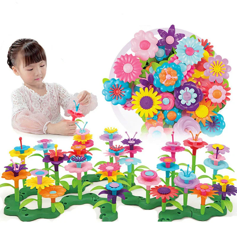 Set de Construction Jardin de Fleurs Montessori