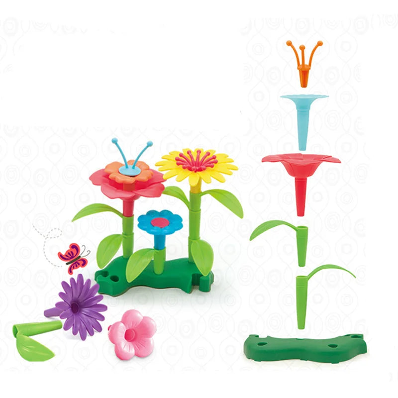 Set de Construction Jardin de Fleurs Montessori